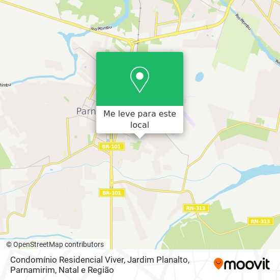 Condomínio Residencial Viver, Jardim Planalto, Parnamirim mapa