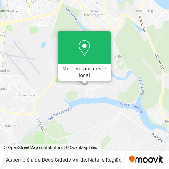 Assembléia de Deus Cidade Verde mapa