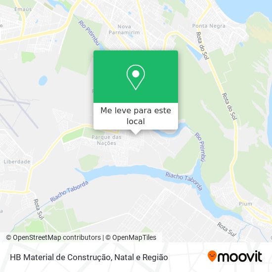 HB Material de Construção mapa