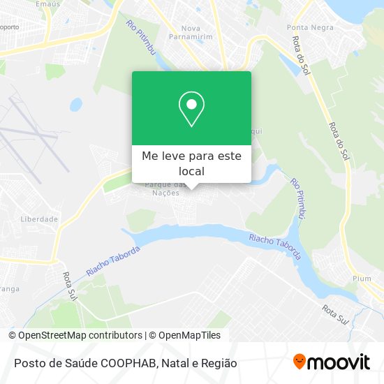 Posto de Saúde COOPHAB mapa