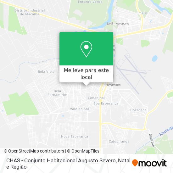 CHAS - Conjunto Habitacional Augusto Severo mapa