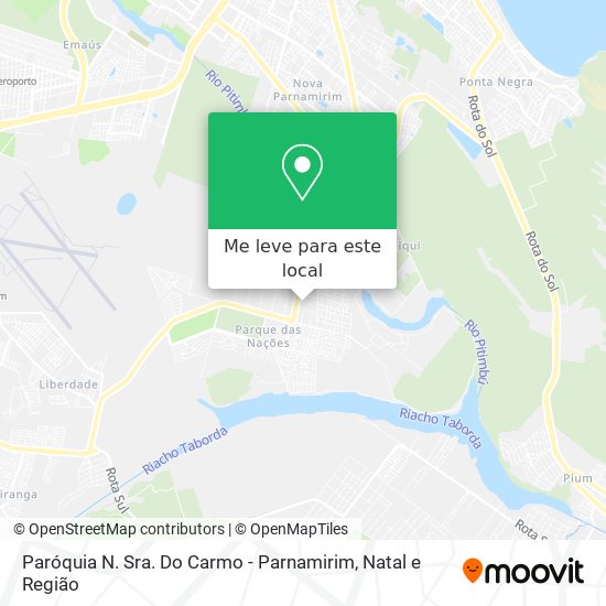 Paróquia N. Sra. Do Carmo - Parnamirim mapa