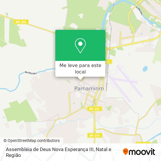 Assembléia de Deus Nova Esperança III mapa