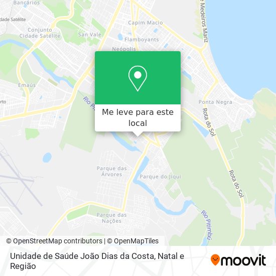 Unidade de Saúde João Dias da Costa mapa