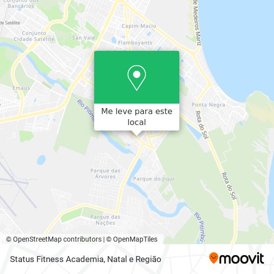 Status Fitness Academia mapa