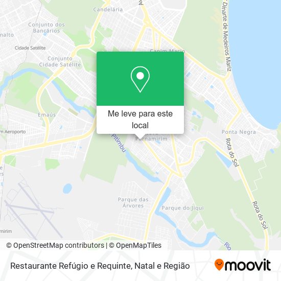 Restaurante Refúgio e Requinte mapa