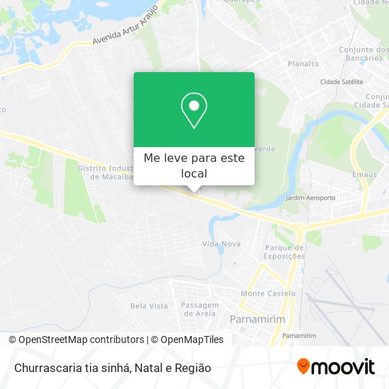 Churrascaria tia sinhá mapa