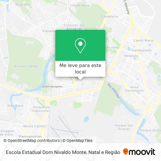 Escola Estadual Dom Nivaldo Monte mapa