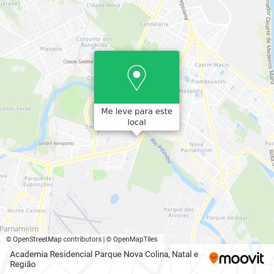 Academia Residencial Parque Nova Colina mapa