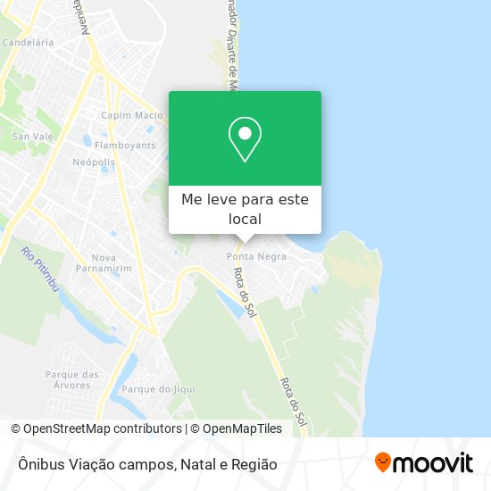 Ônibus Viação campos mapa