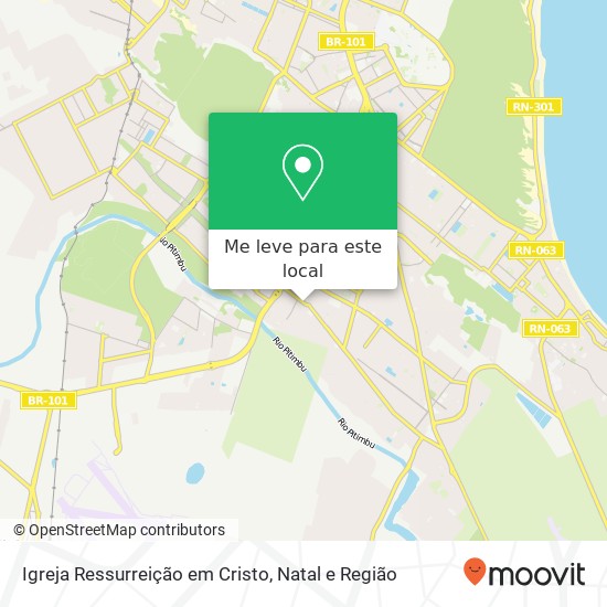 Igreja Ressurreição em Cristo mapa