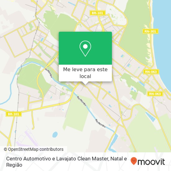 Centro Automotivo e Lavajato Clean Master mapa