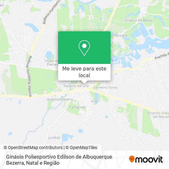 Ginásio Poliesportivo Edilson de Albuquerque Bezerra mapa