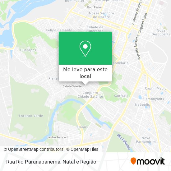 Rua Rio Paranapanema mapa