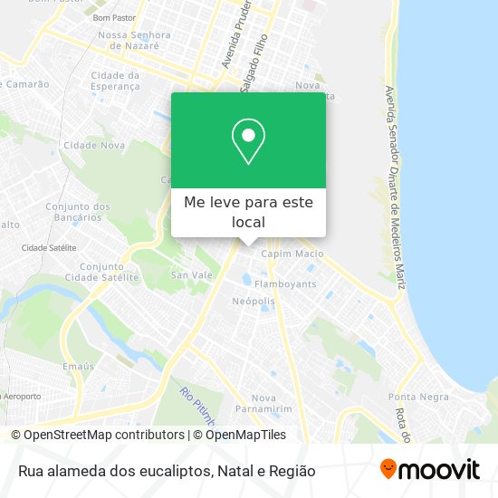 Rua alameda dos eucaliptos mapa