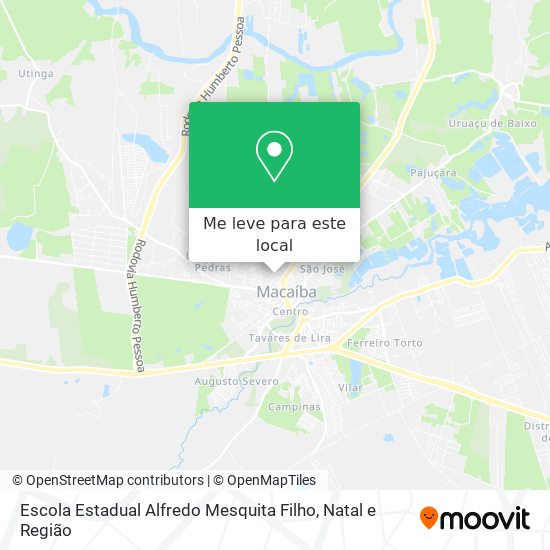Escola Estadual Alfredo Mesquita Filho mapa