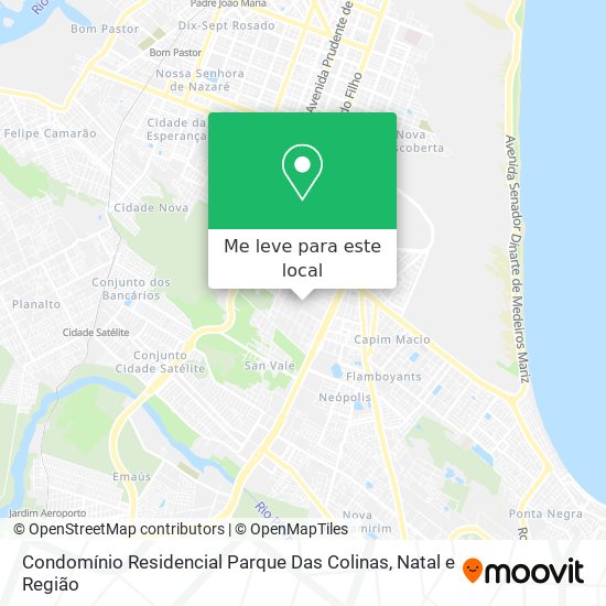 Condomínio Residencial Parque Das Colinas mapa