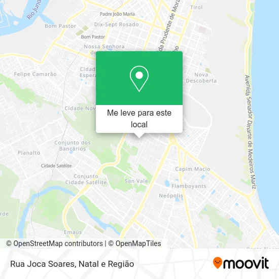 Rua Joca Soares mapa
