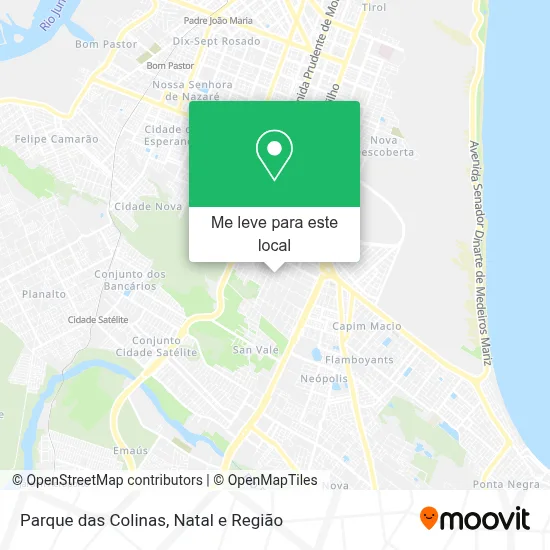 Parque das Colinas mapa