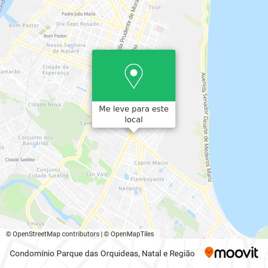 Condomínio Parque das Orquideas mapa