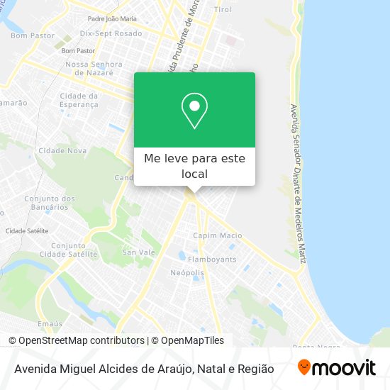 Avenida Miguel Alcides de Araújo mapa