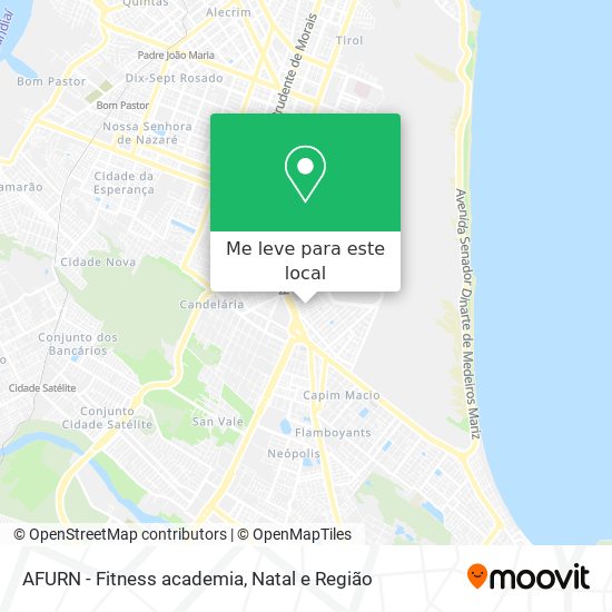 AFURN - Fitness academia mapa