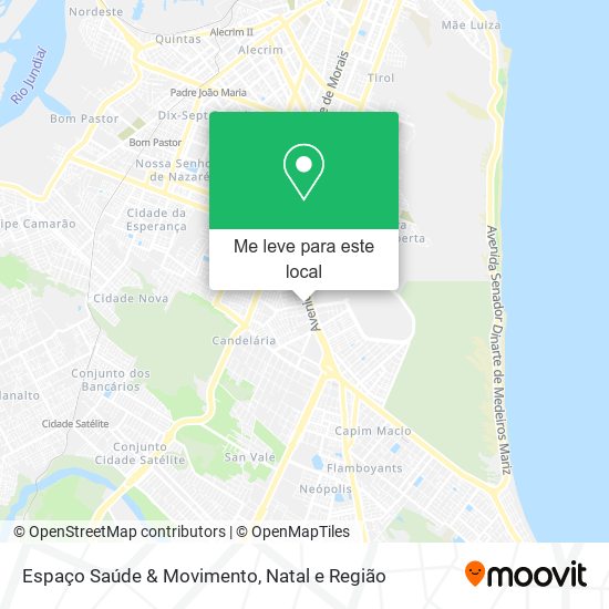 Espaço Saúde & Movimento mapa