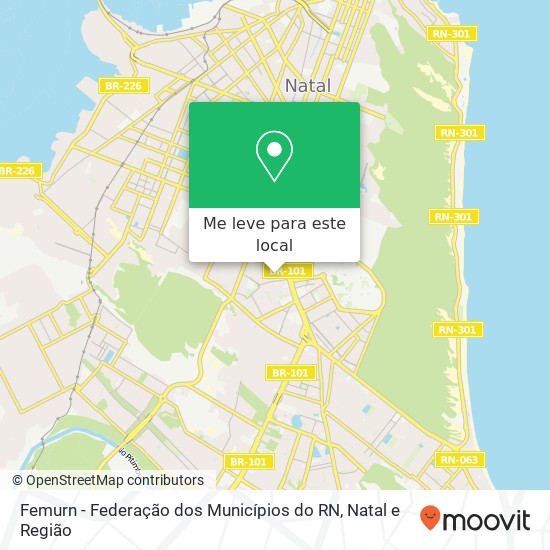 Femurn - Federação dos Municípios do RN mapa