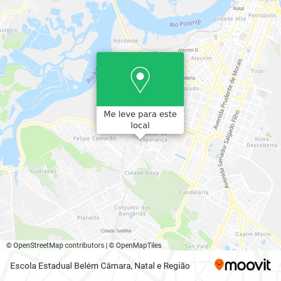 Escola Estadual Belém Câmara mapa