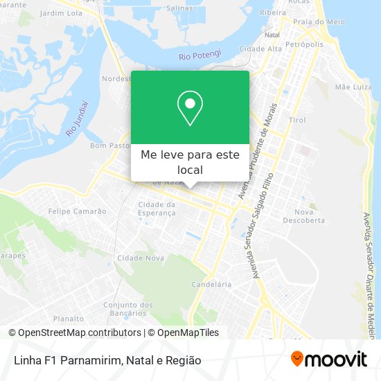 Linha F1 Parnamirim mapa