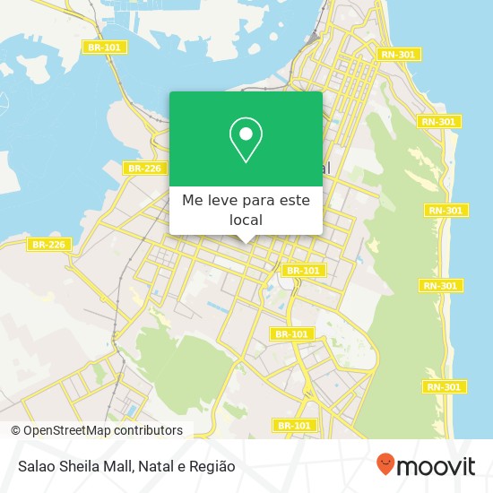 Salao Sheila Mall mapa