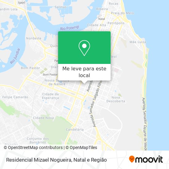 Residencial Mizael Nogueira mapa