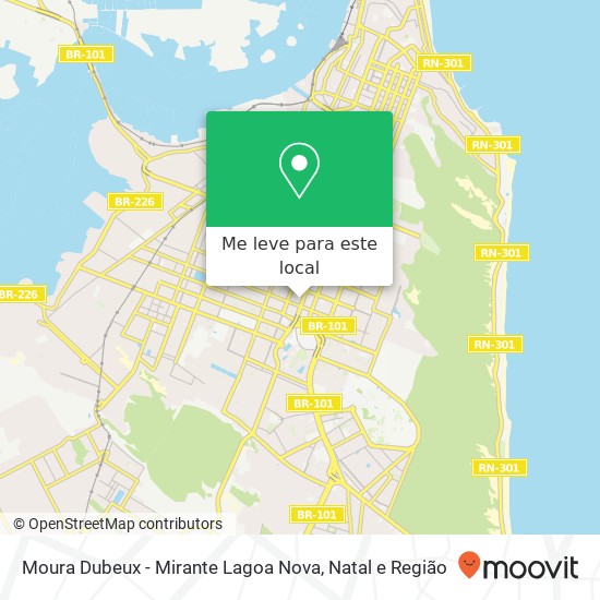 Moura Dubeux - Mirante Lagoa Nova mapa