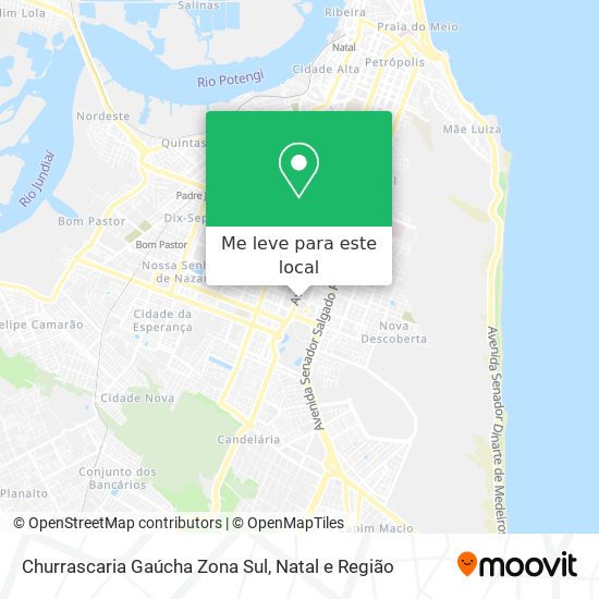 Churrascaria Gaúcha Zona Sul mapa