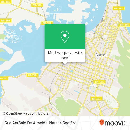 Rua Antônio De Almeida mapa