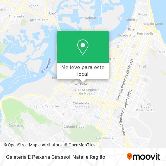 Galeteria E Peixaria Girassol mapa