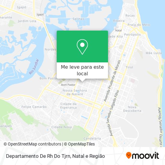 Departamento De Rh Do Tjrn mapa