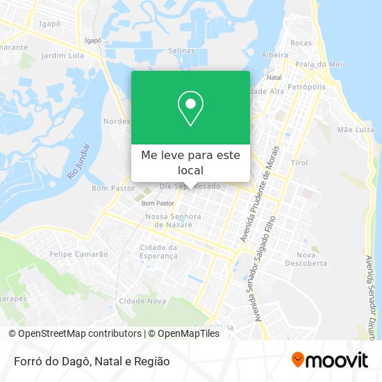 Forró do Dagô mapa