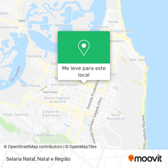 Selaria Natal mapa