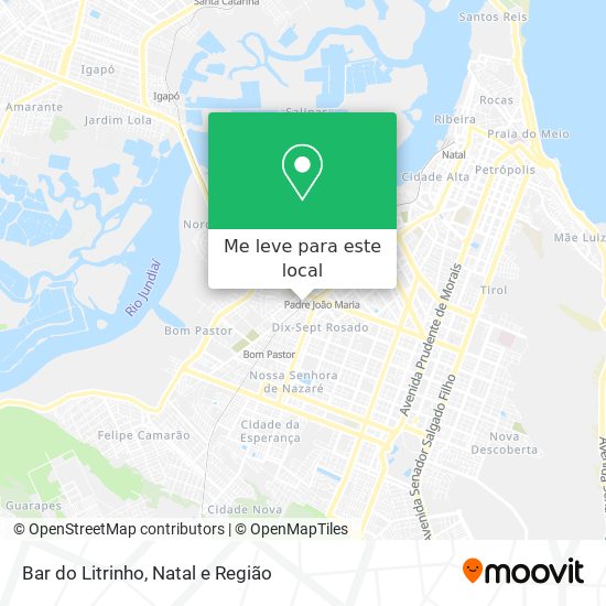 Bar do Litrinho mapa