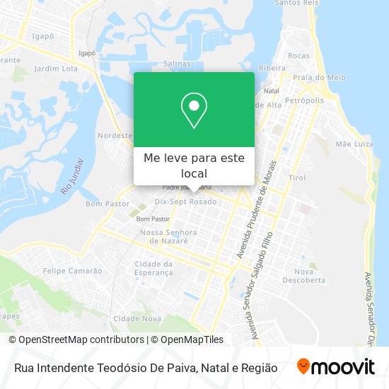 Rua Intendente Teodósio De Paiva mapa