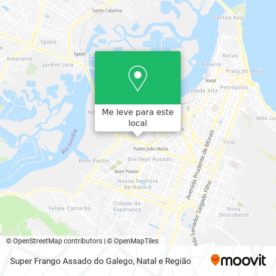 Super Frango Assado do Galego mapa