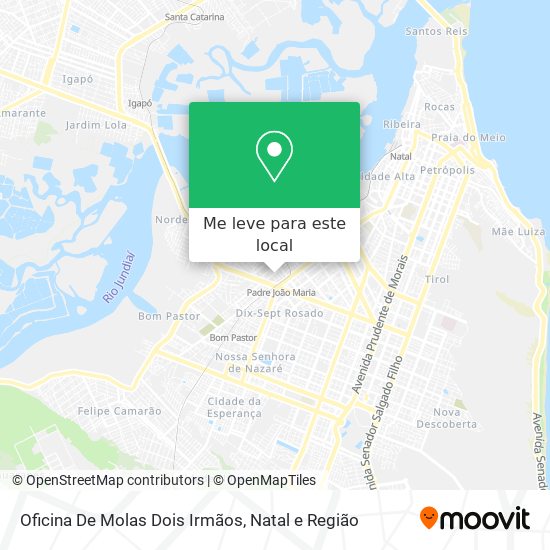 Oficina De Molas Dois Irmãos mapa