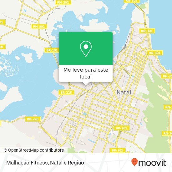 Malhação Fitness mapa