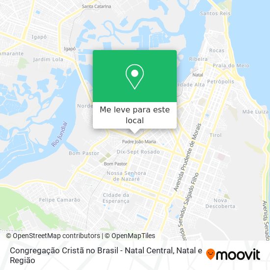 Congregação Cristã no Brasil - Natal Central mapa