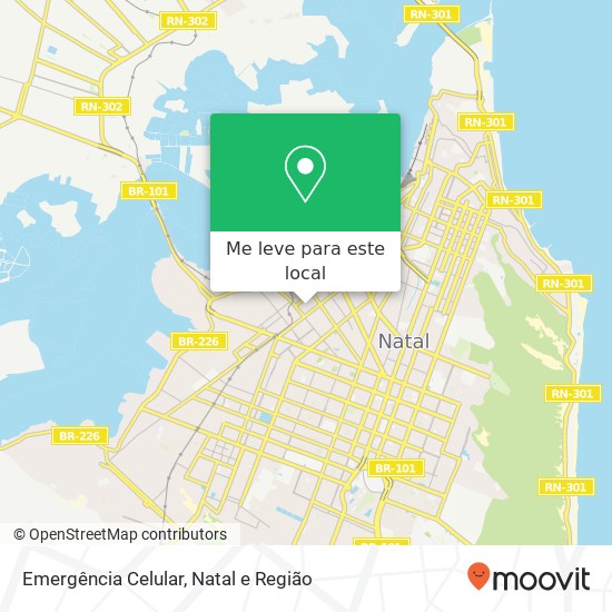 Emergência Celular mapa