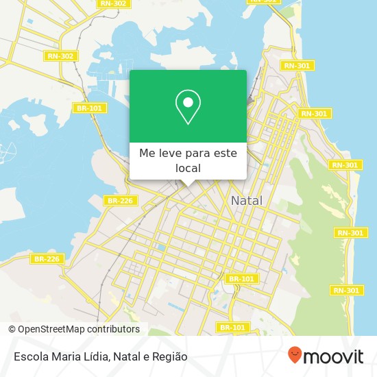 Escola Maria Lídia mapa