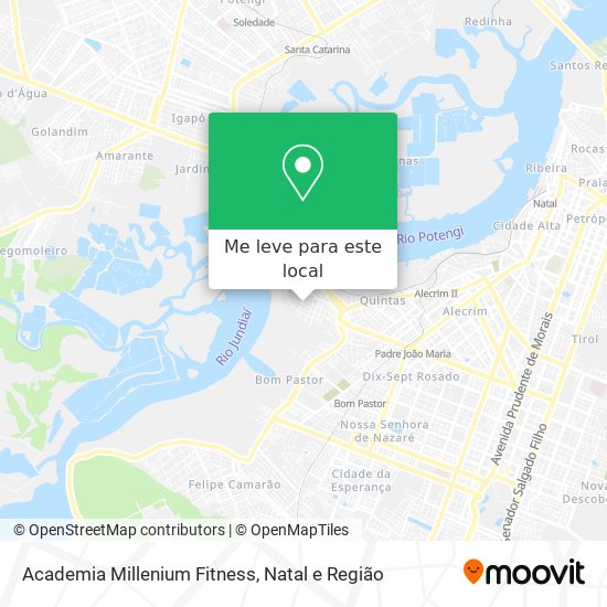 Academia Millenium Fitness mapa