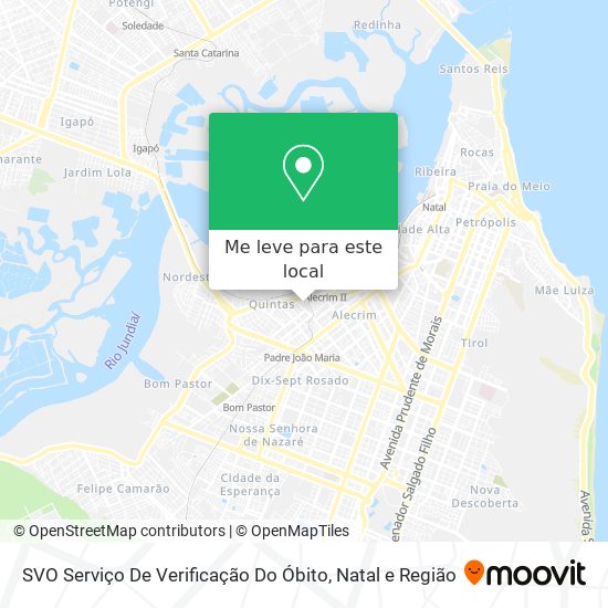 SVO Serviço De Verificação Do Óbito mapa