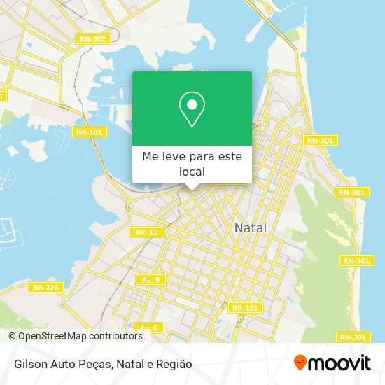 Gilson Auto Peças mapa